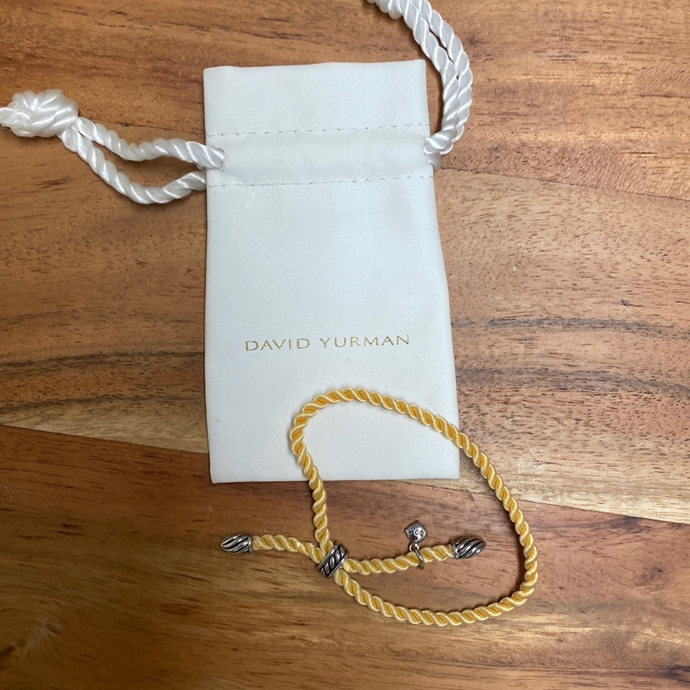 Authentic David Yurman golden silk rope bracelet